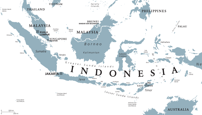 map of indonesia